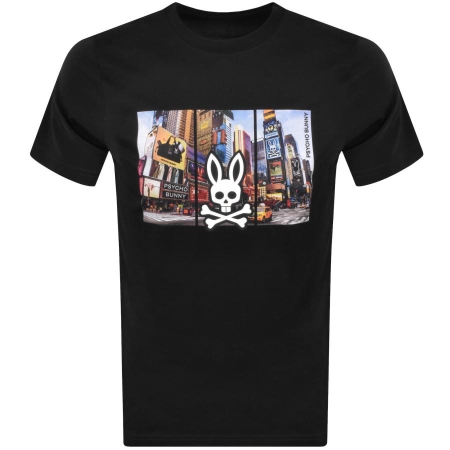 Image number 1 for Psycho Bunny Zeke Graphic T Shirt Black