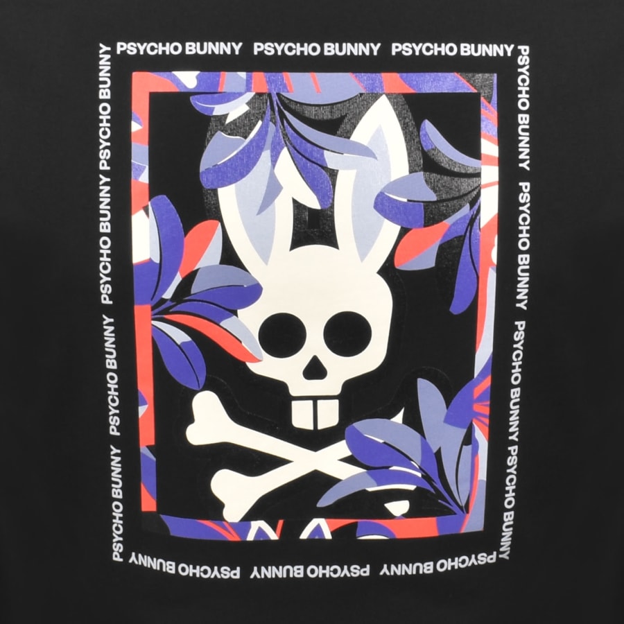 Image number 3 for Psycho Bunny Florian Graphic T Shirt Black