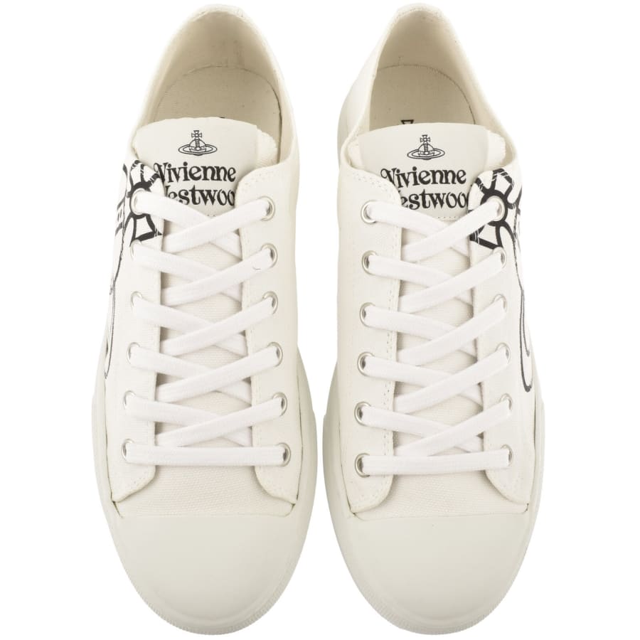 Image number 3 for Vivienne Westwood Plimsoll Low Top Trainers White