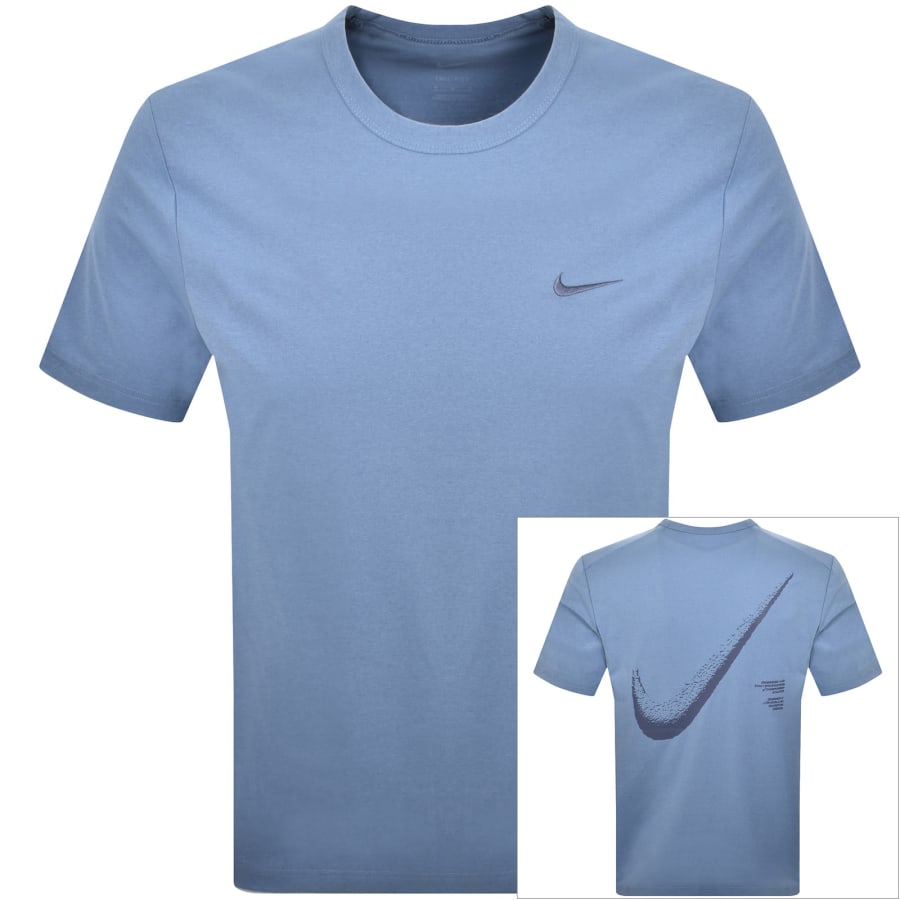 Image number 1 for Nike Hyverse GFX T Shirt Blue