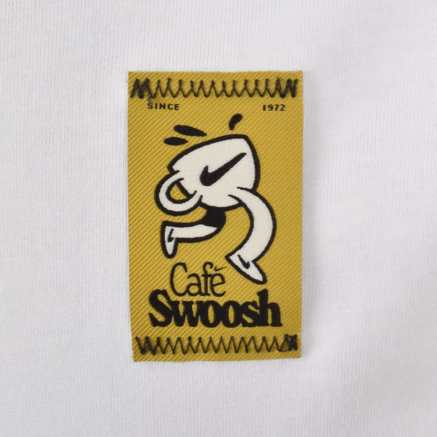 Image number 4 for Nike Sportswear Cafe Swoosh T Shirt White