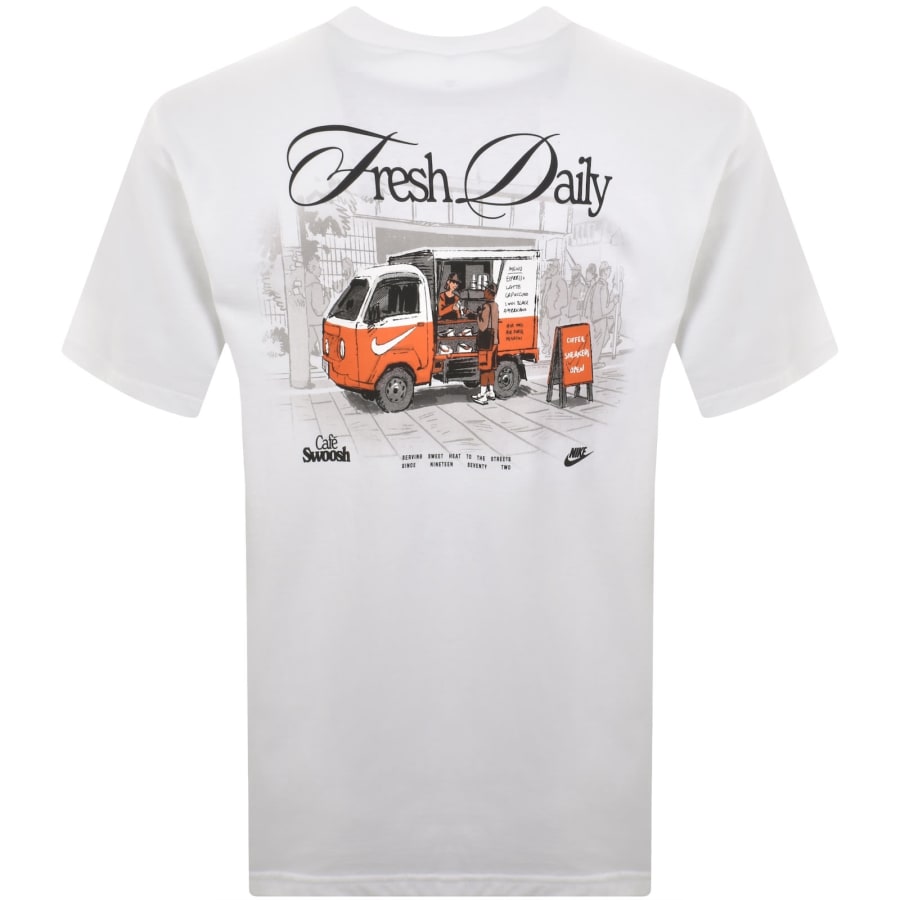 Image number 5 for Nike Sportswear Cafe Swoosh T Shirt White