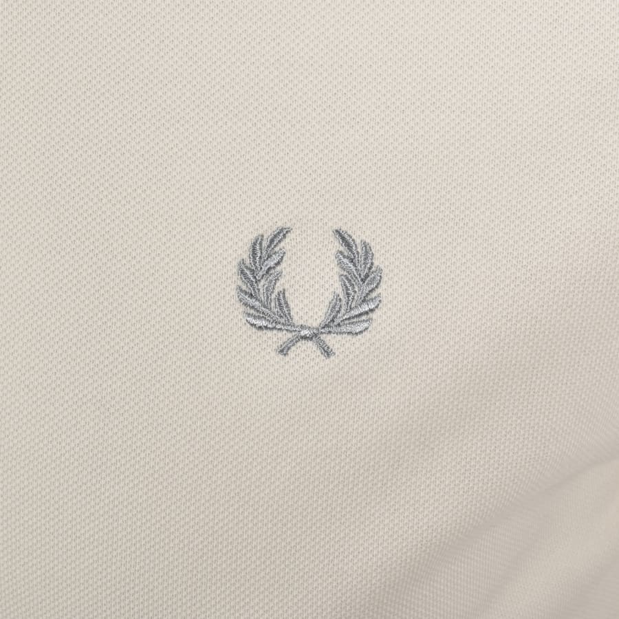 Image number 3 for Fred Perry Twin Tipped Polo Ecru