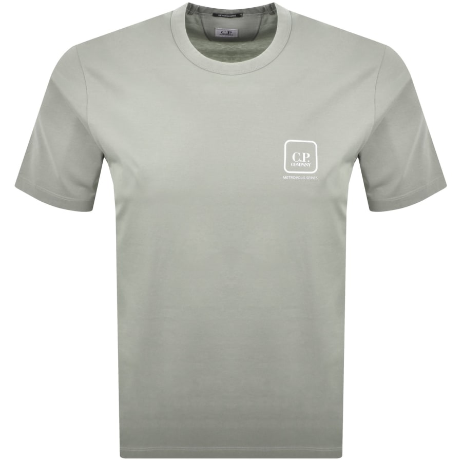Image number 2 for CP Company Logo Jersey T Shirt Green