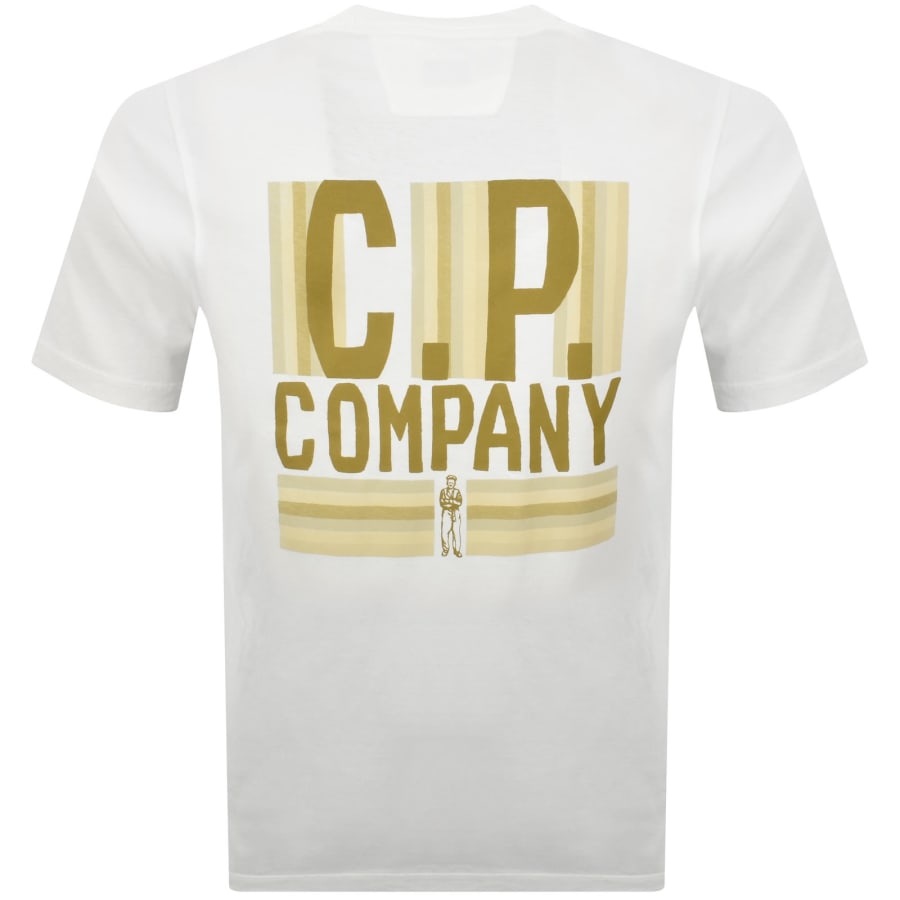 Image number 5 for CP Company Logo T Shirt Gauze White