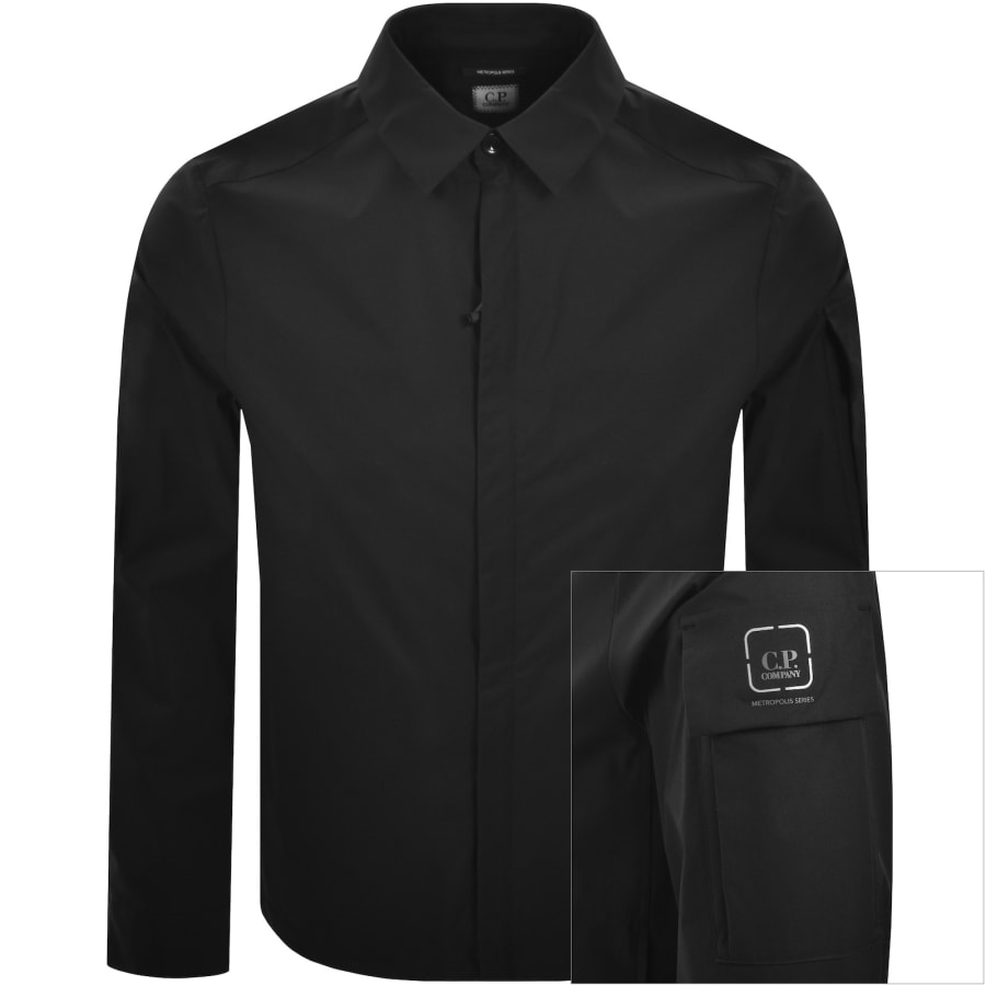 Image number 1 for CP Company Metro-Tek Overshirt Black