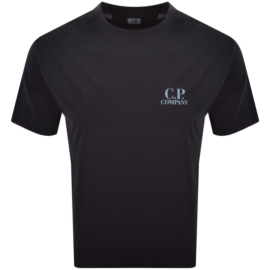 Image number 2 for CP Company Logo T Shirt Navy