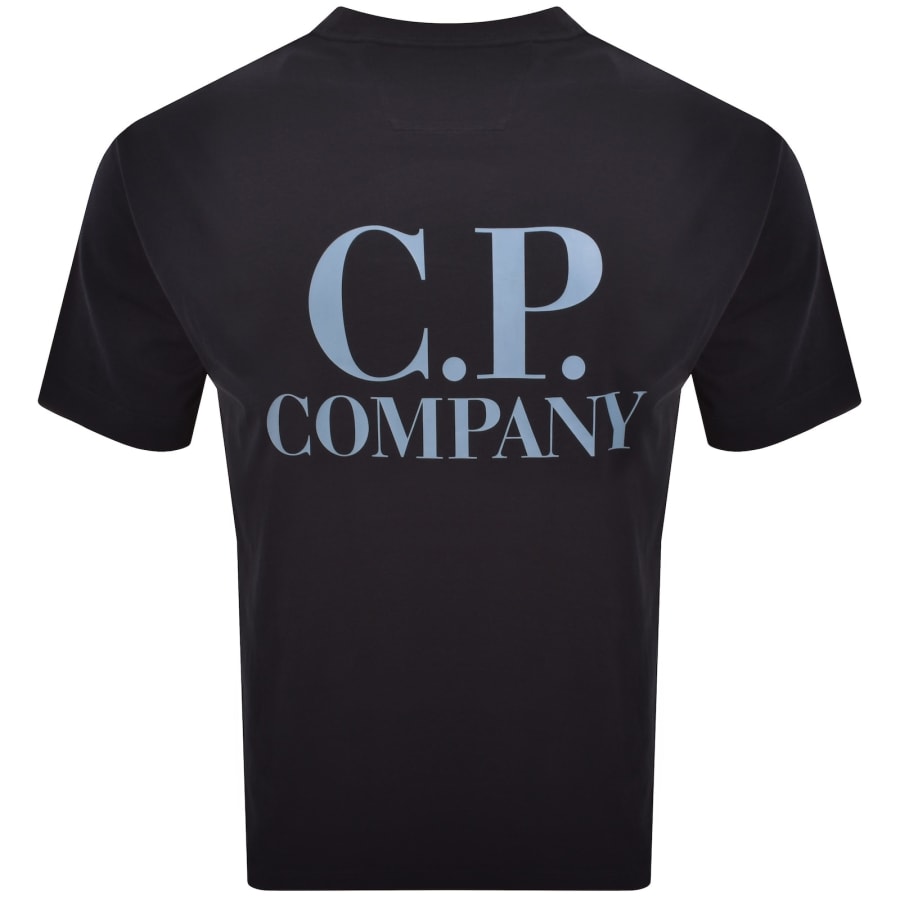Image number 5 for CP Company Logo T Shirt Navy