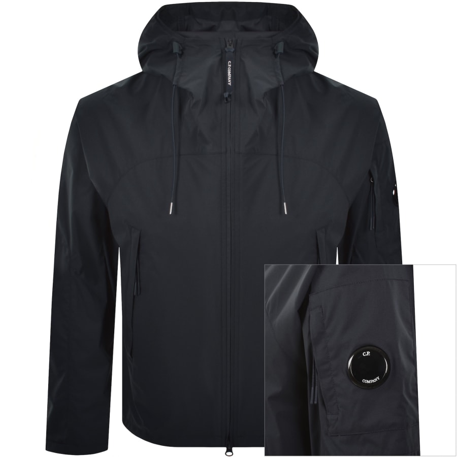 Image number 1 for CP Company Pro-Tek Hooded Jacket Navy