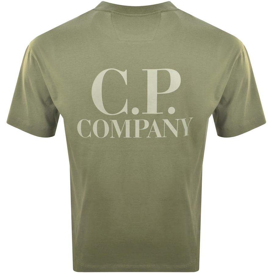 Image number 5 for CP Company Logo T Shirt Green