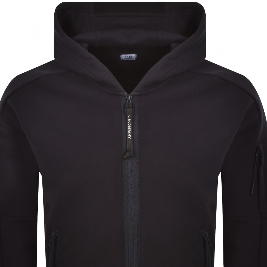 Image number 3 for CP Company Diagonal Raised Hoodie Navy