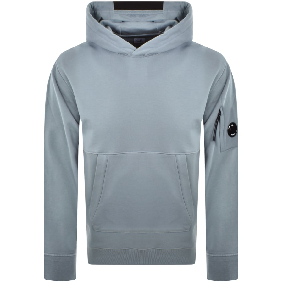 Image number 2 for CP Company Diagonal Raised Hoodie Blue