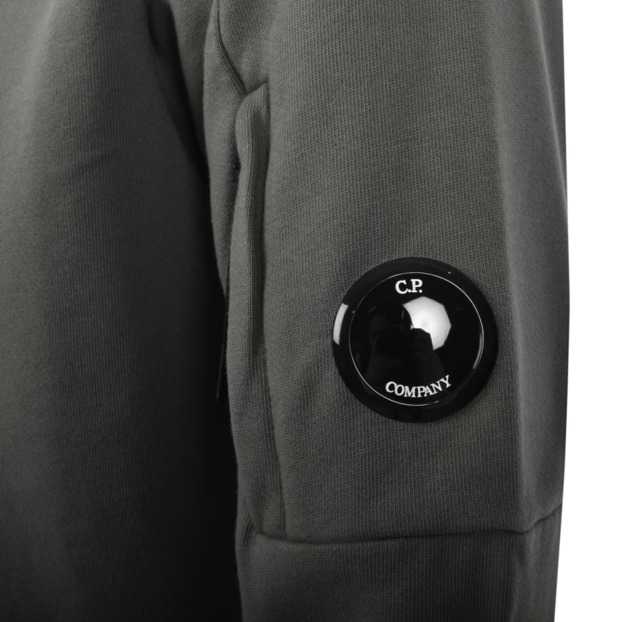 Image number 4 for CP Company Diagonal Raised Hoodie Green