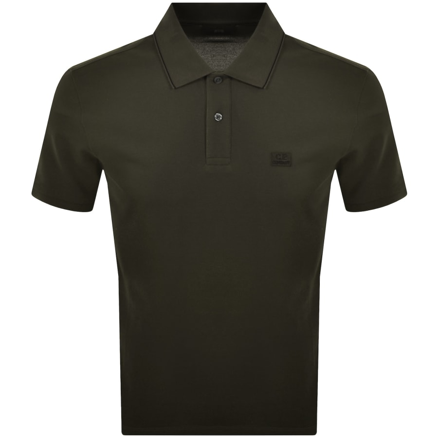 Image number 1 for CP Company Tipped Polo T Shirt Green