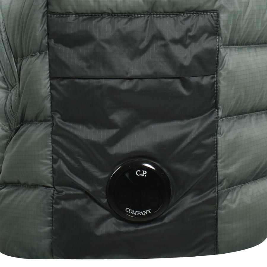 Image number 3 for CP Company DD Shell Down Gilet Silver Blue