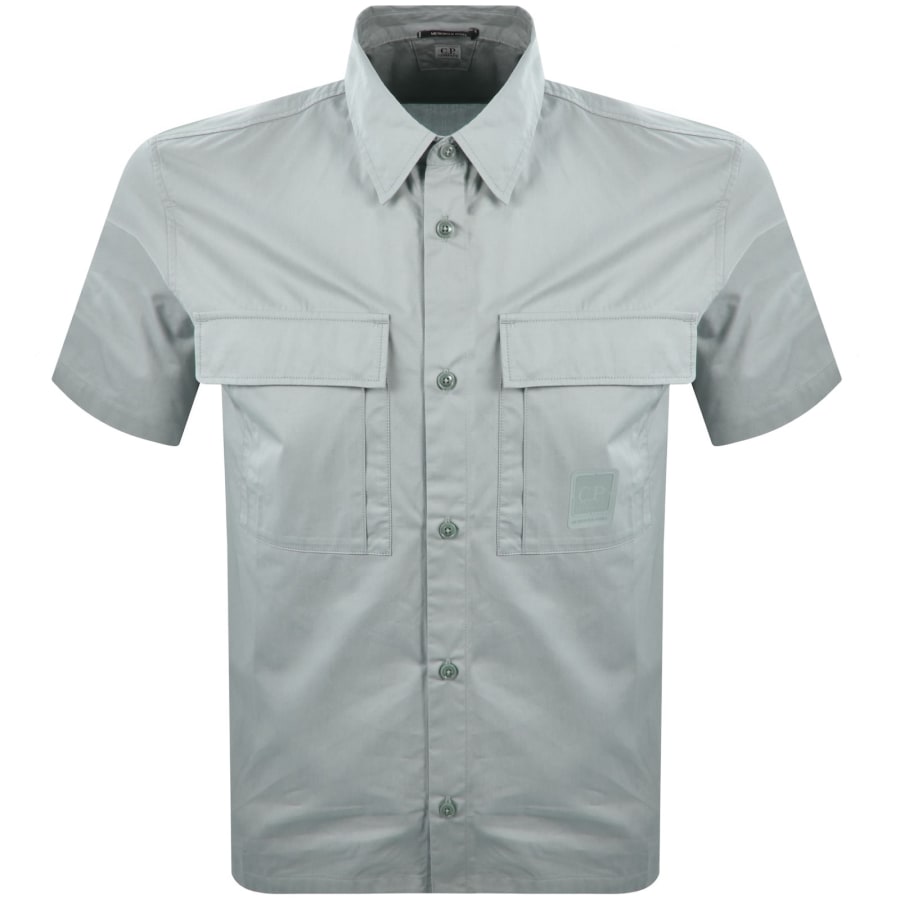 Image number 1 for CP Company Short Sleeve Shirt Grey