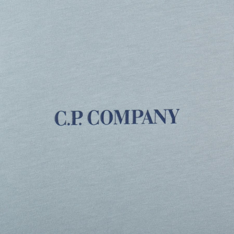 Image number 4 for CP Company Logo T Shirt Silver Blue