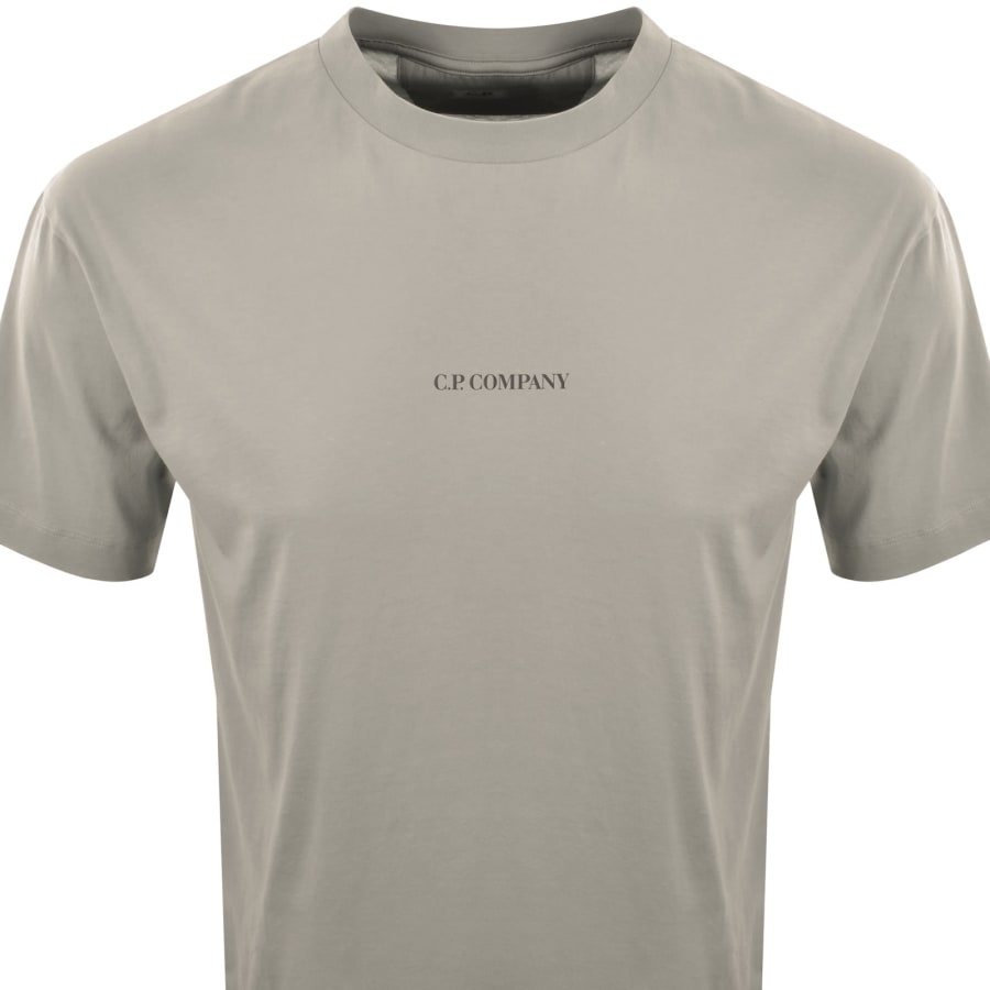 Image number 3 for CP Company Logo T Shirt Dove Beige