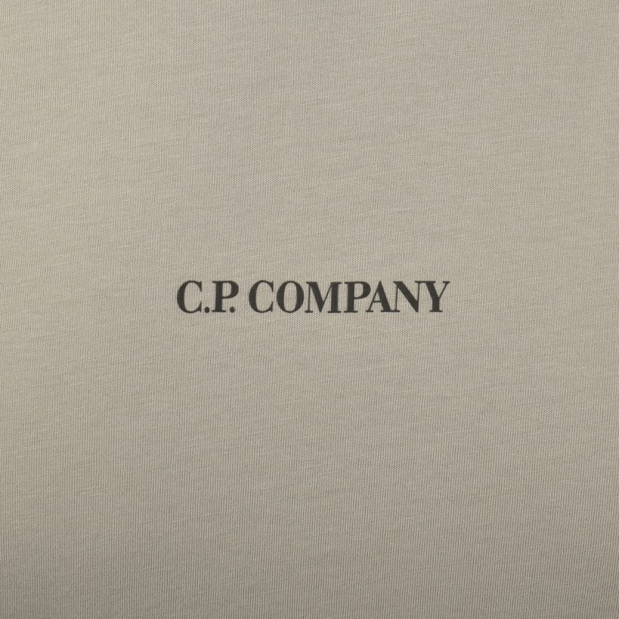 Image number 4 for CP Company Logo T Shirt Dove Beige
