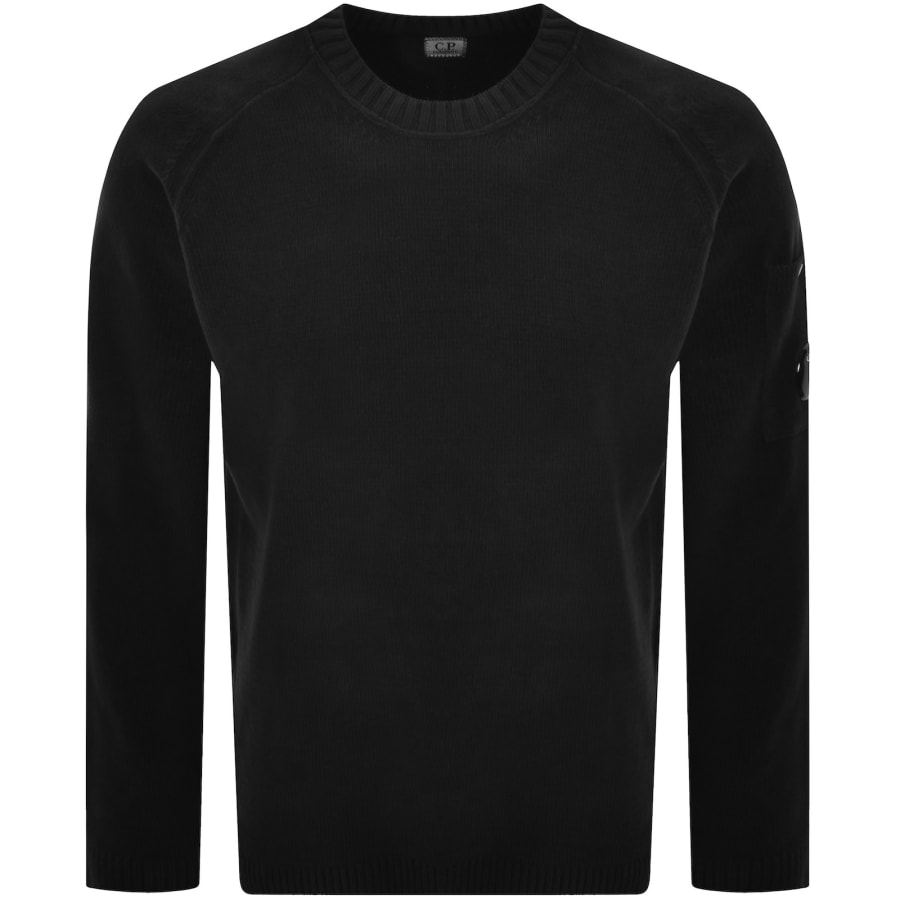 Image number 2 for CP Company Chenille Lens Jumper Black