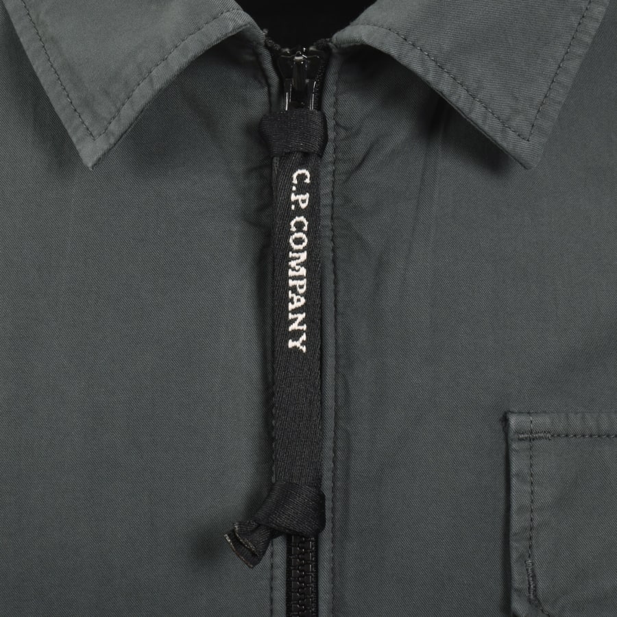Image number 5 for CP Company Gabardine Overshirt Grey