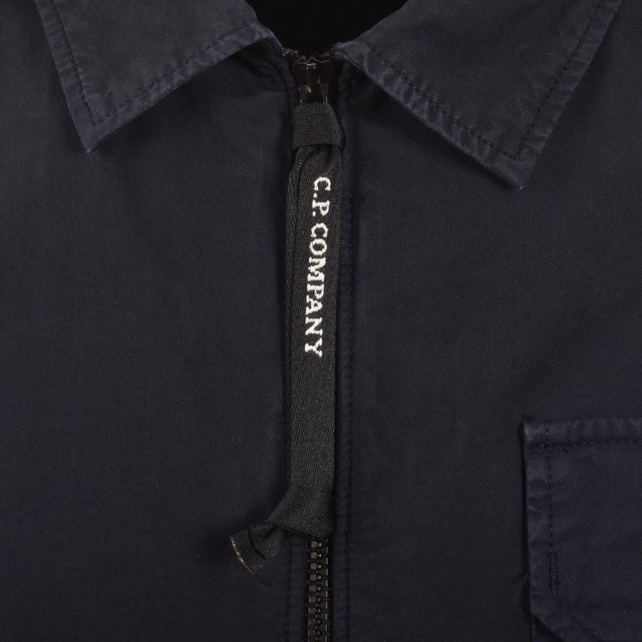 Image number 5 for CP Company Gabardine Overshirt Navy