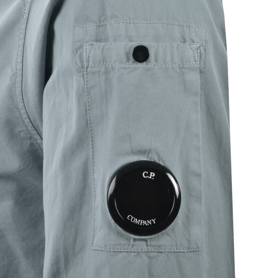 Image number 4 for CP Company Gabardine Overshirt Blue