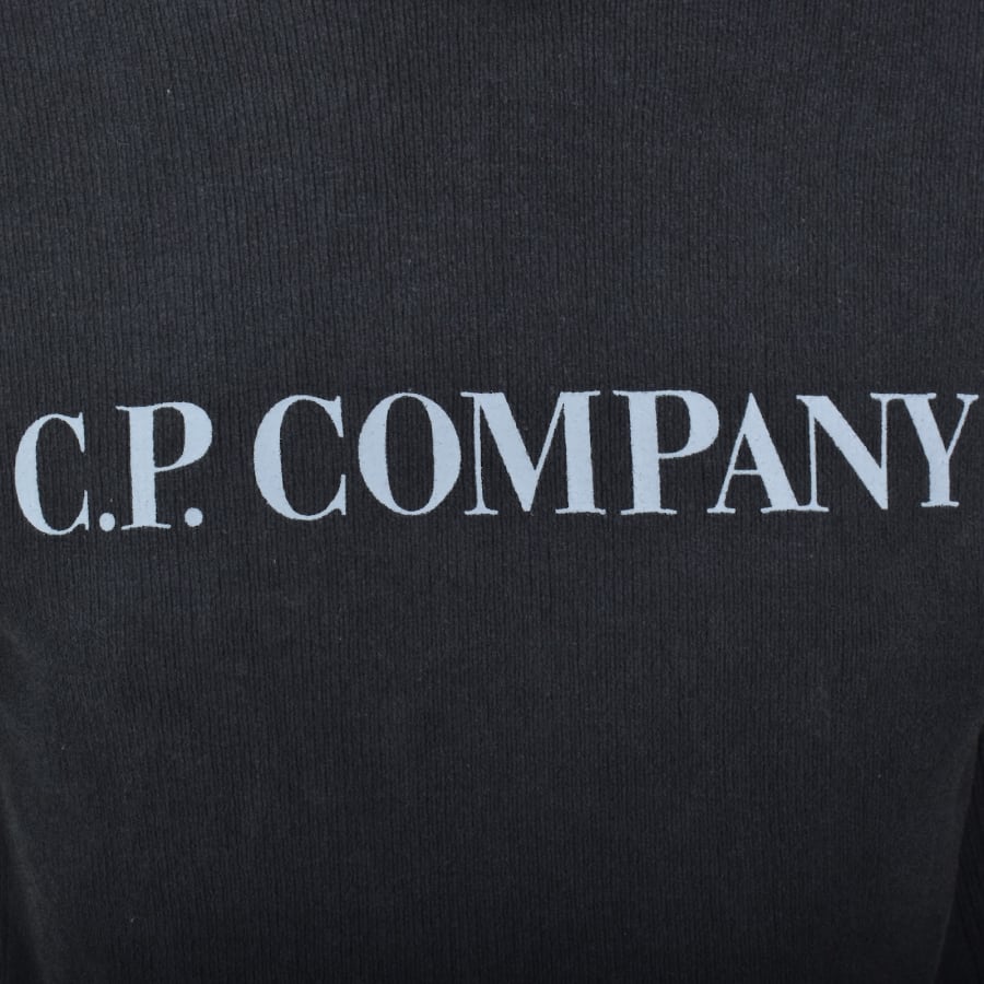 Image number 3 for CP Company Chenille Hooded Jumper Navy