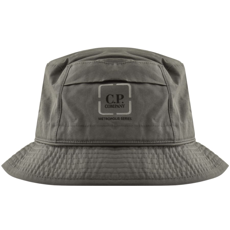 Image number 1 for CP Company Hyst Bucket Hat Gunmetal Grey