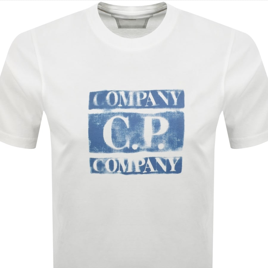 Image number 2 for CP Company Logo T Shirt White