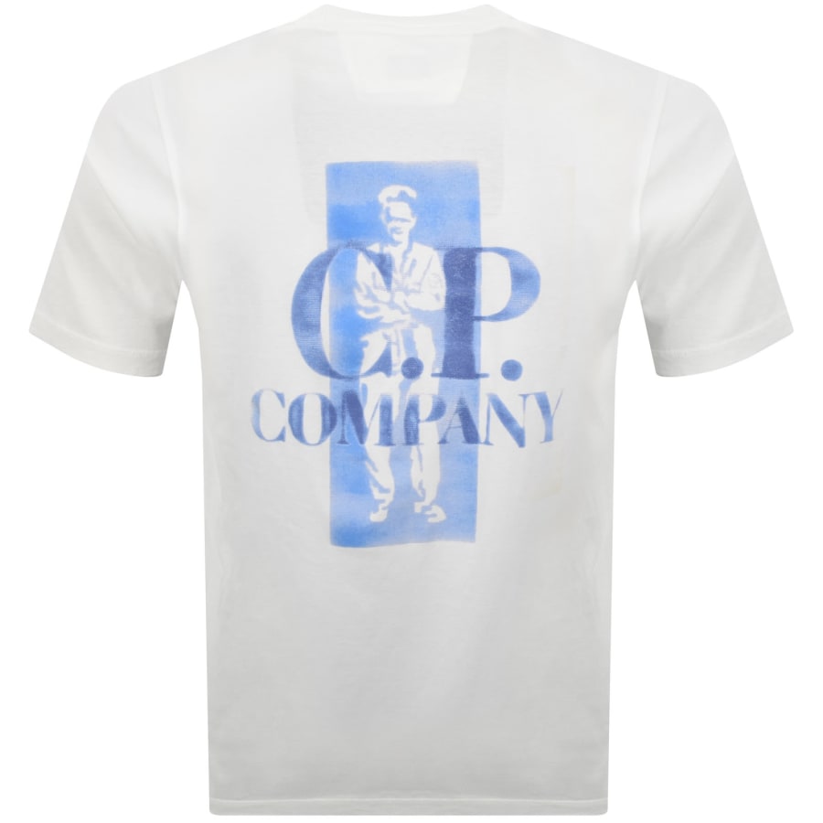 Image number 5 for CP Company Graphic Logo T Shirt White