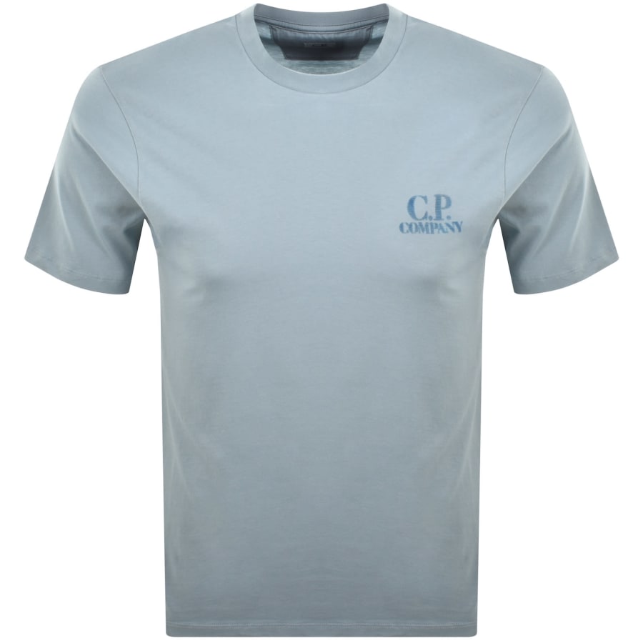 Image number 2 for CP Company Graphic Logo T Shirt Blue