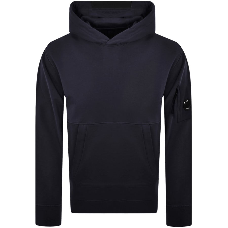 Image number 2 for CP Company Diagonal Raised Hoodie Navy