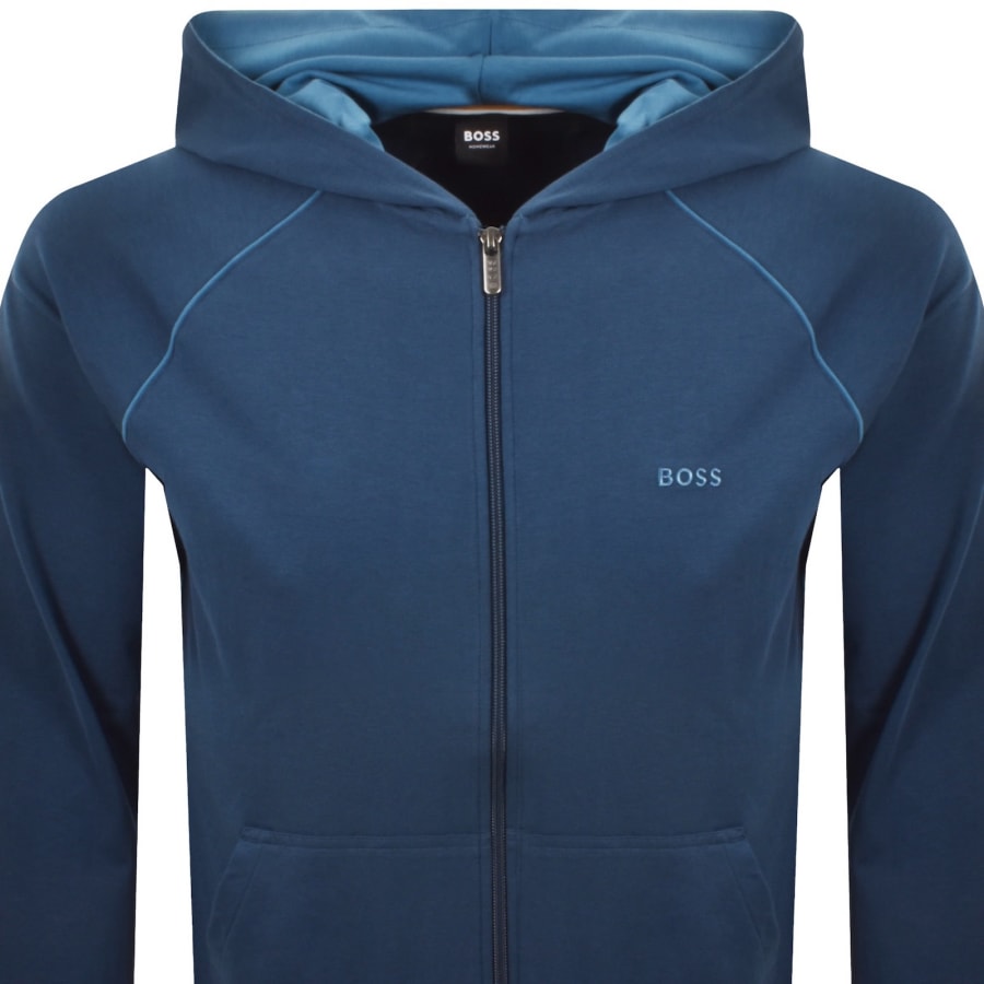 Image number 2 for BOSS Mix And Match Full Zip Hoodie Blue