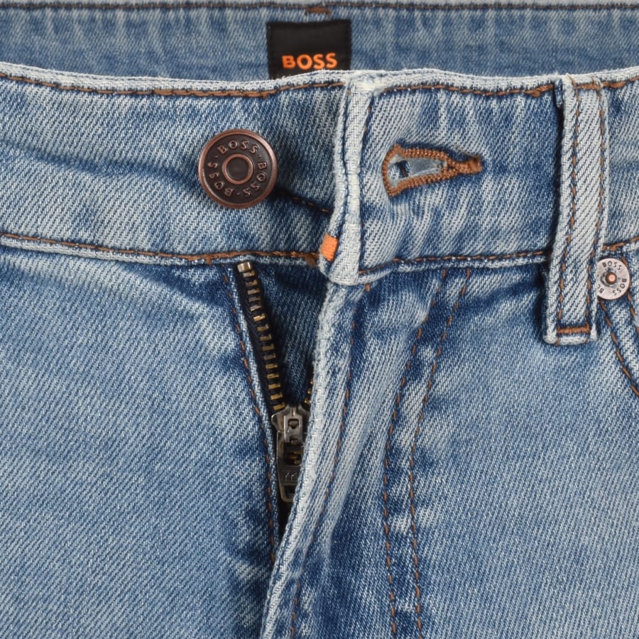 Image number 5 for BOSS RE Maine Regular Fit Light Wash Jeans Blue