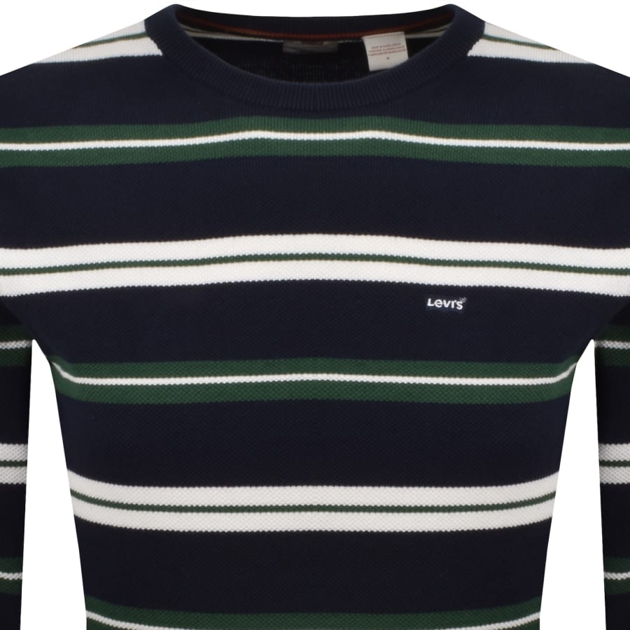 Image number 2 for Levis Logo Knit Jumper Navy