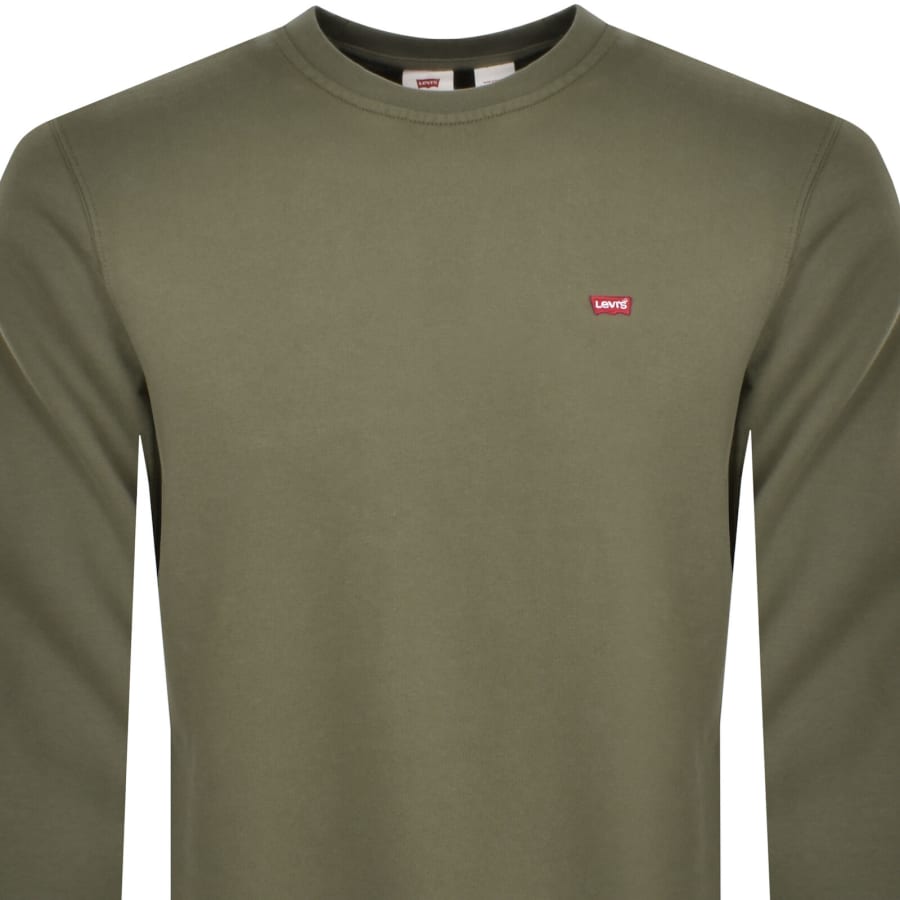 Image number 2 for Levis Original Crew Neck Sweatshirt Green