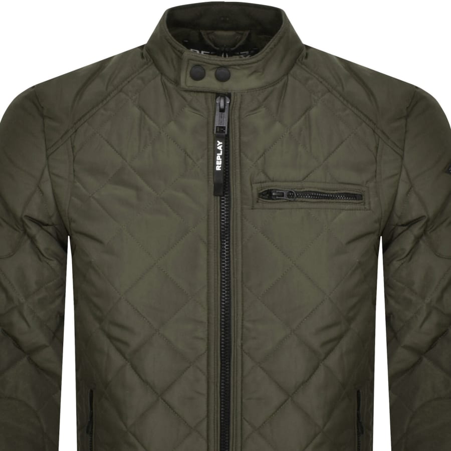 Image number 3 for Replay Padded Jacket Green