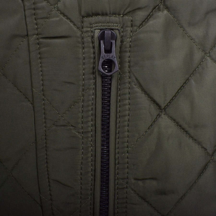 Image number 4 for Replay Padded Jacket Green