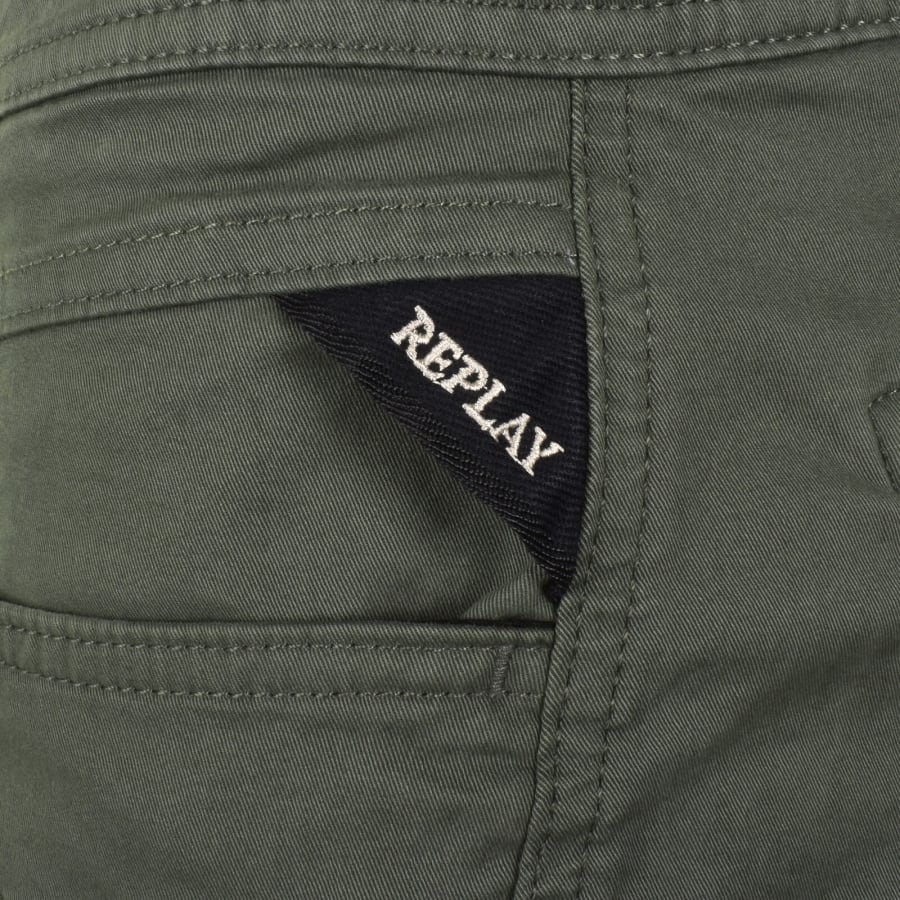 Image number 3 for Replay Joe Cargo Trousers Green