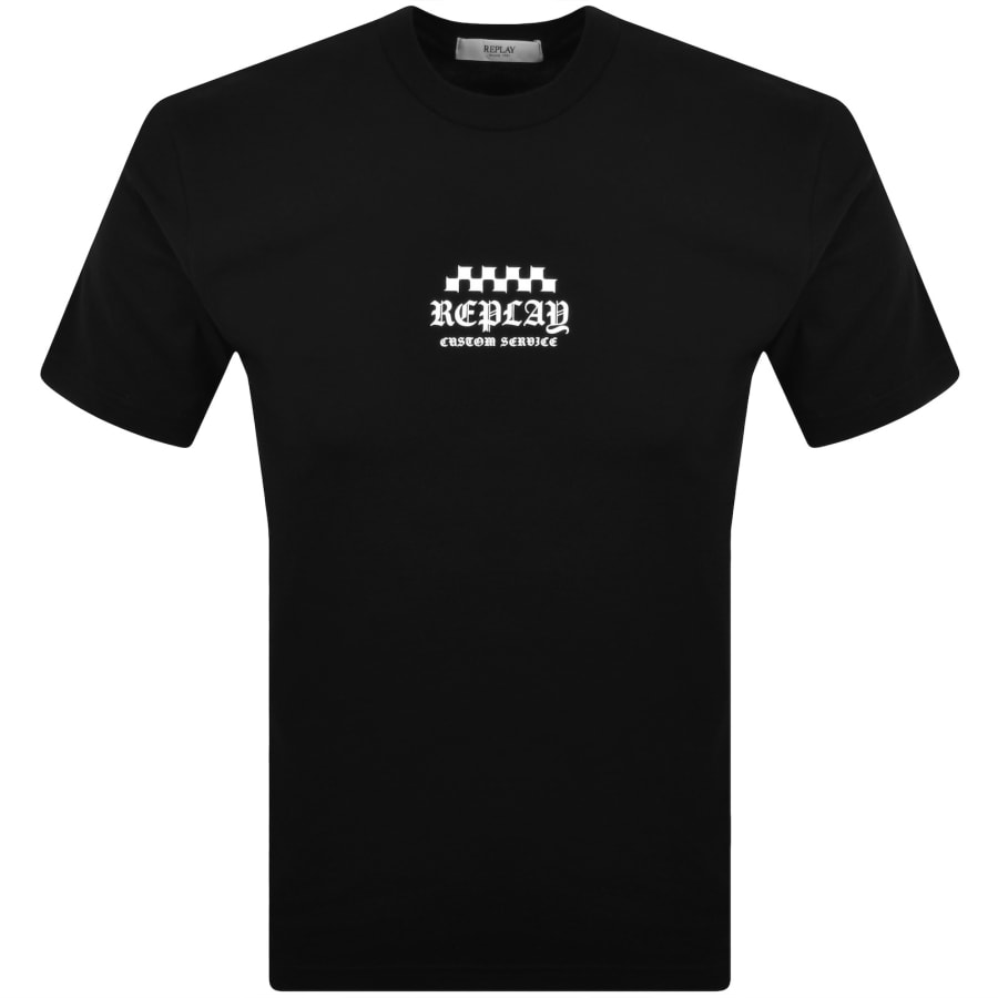 Image number 2 for Replay Logo T Shirt Black