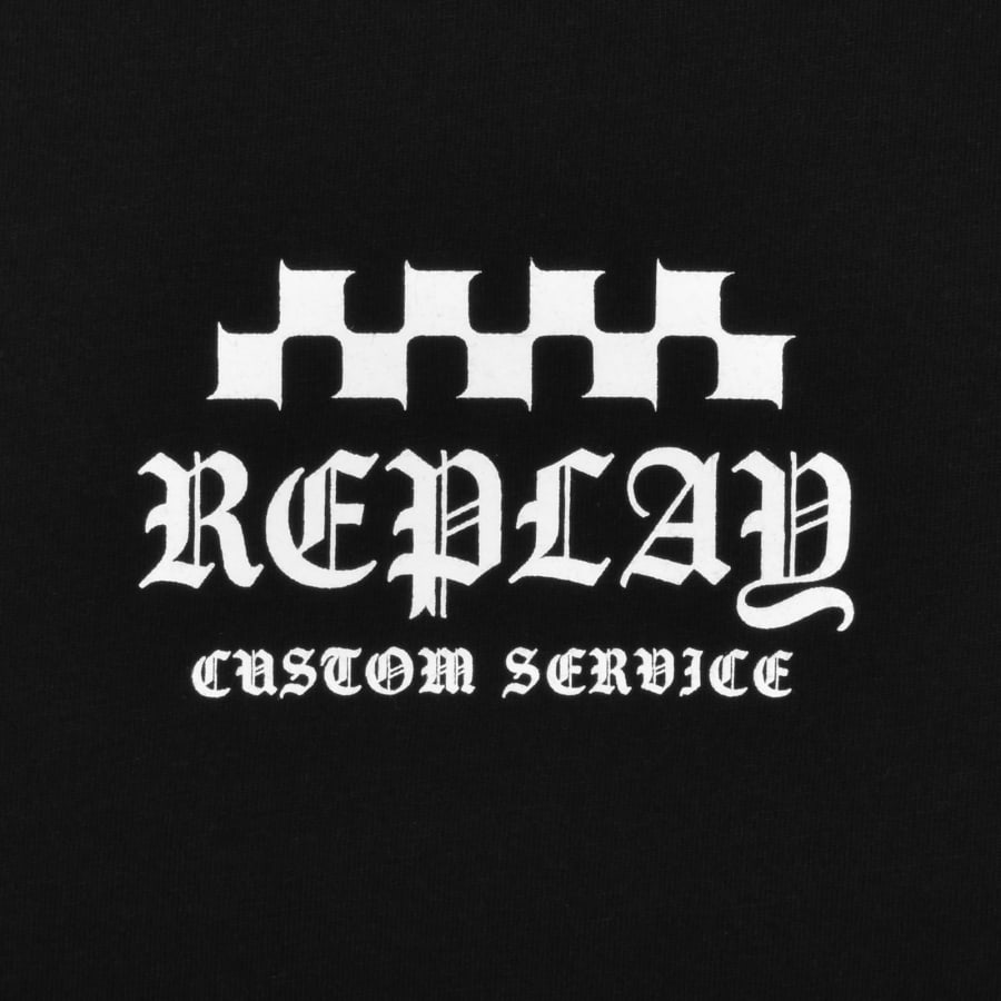 Image number 3 for Replay Logo T Shirt Black