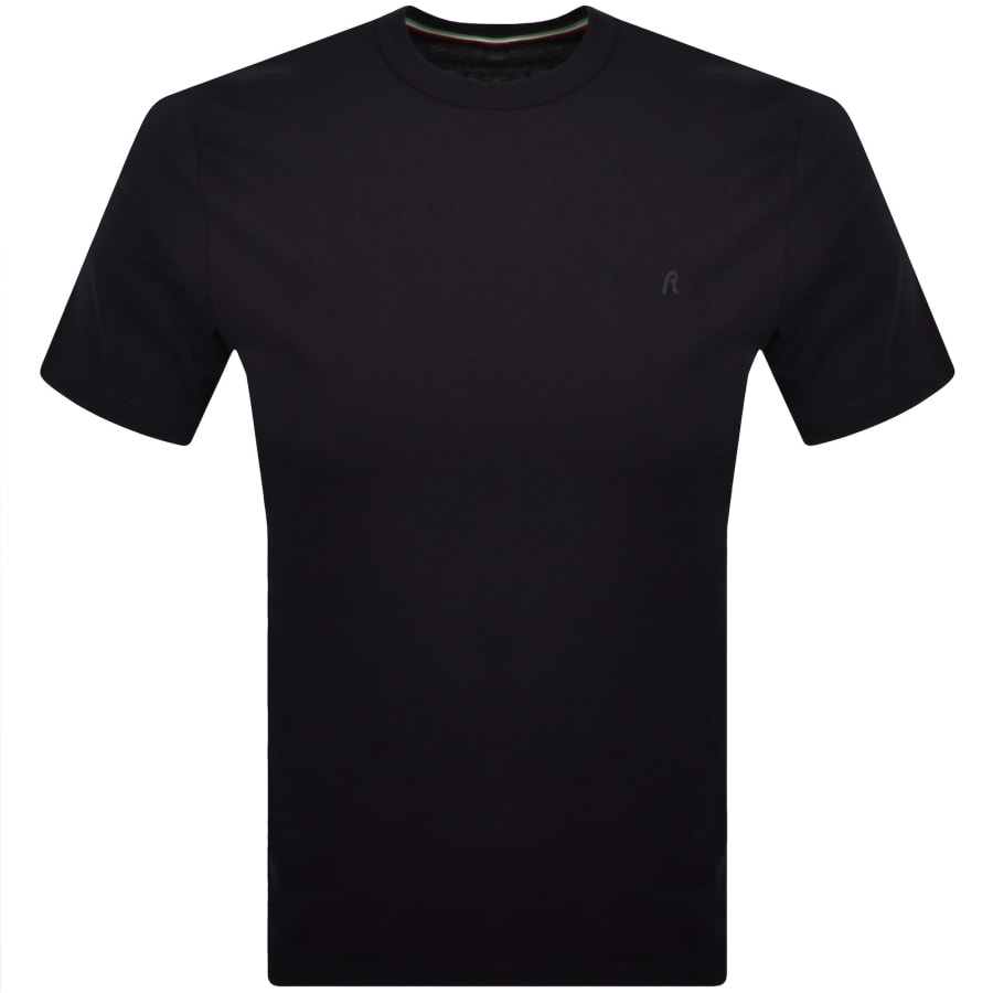 Image number 1 for Replay Logo T Shirt Night Blue Navy