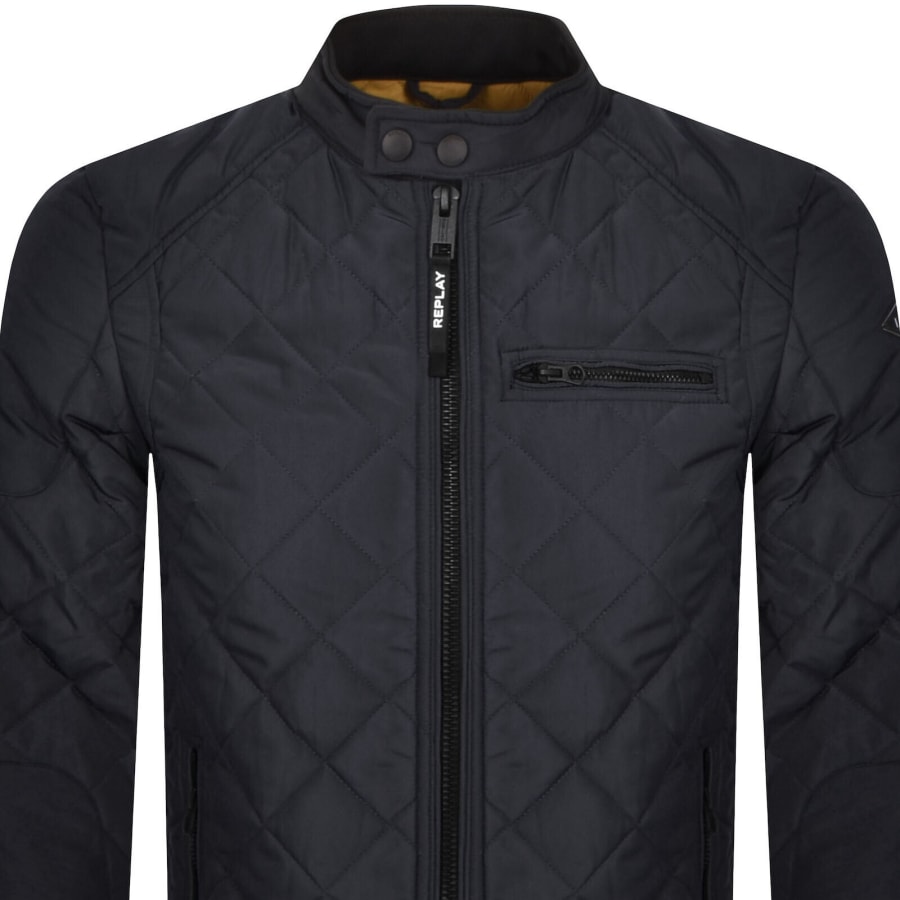 Image number 3 for Replay Padded Jacket Navy