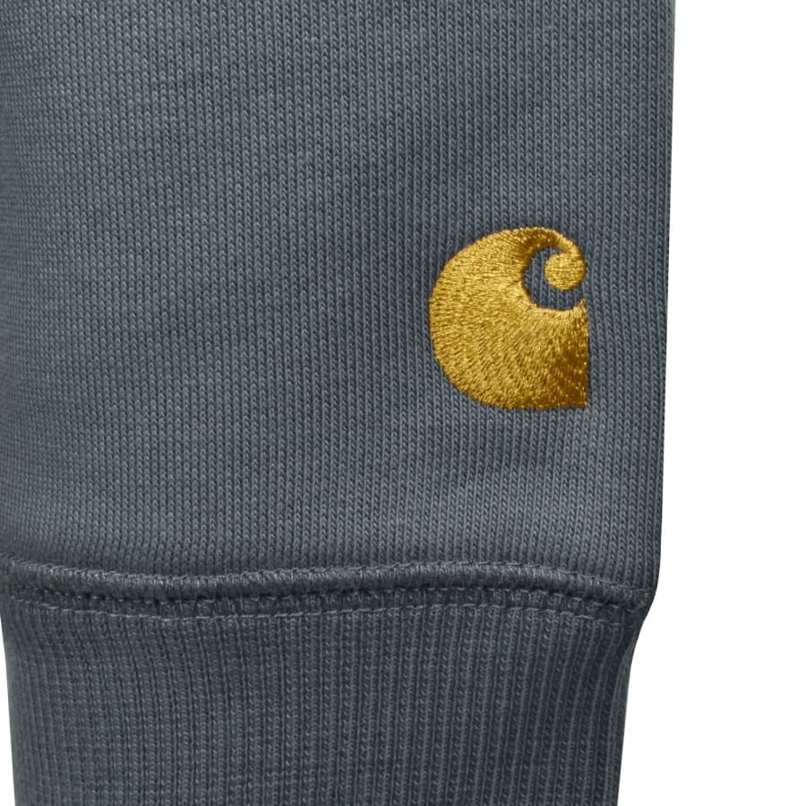 Image number 3 for Carhartt WIP Chase Hoodie Cosy Blue