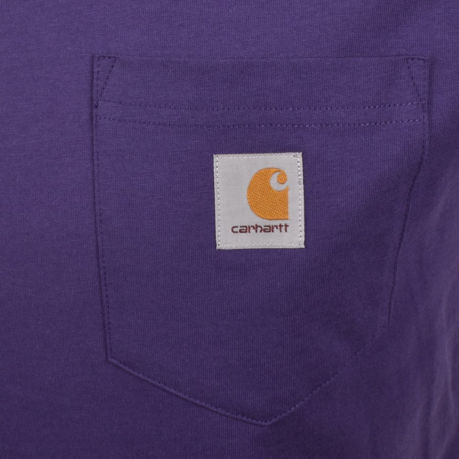 Image number 3 for Carhartt WIP Pocket T Shirt Purple