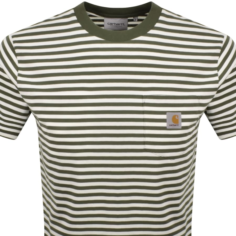 Image number 2 for Carhartt WIP Ezra Pocket T Shirt Green