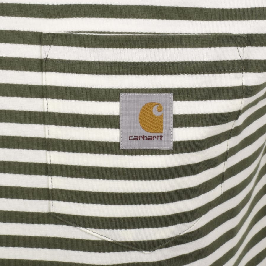 Image number 3 for Carhartt WIP Ezra Pocket T Shirt Green
