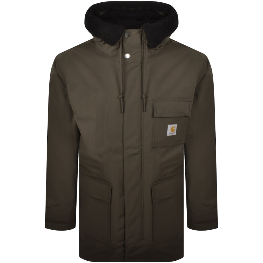 Image number 1 for Carhartt Siberia Parka Jacket Brown
