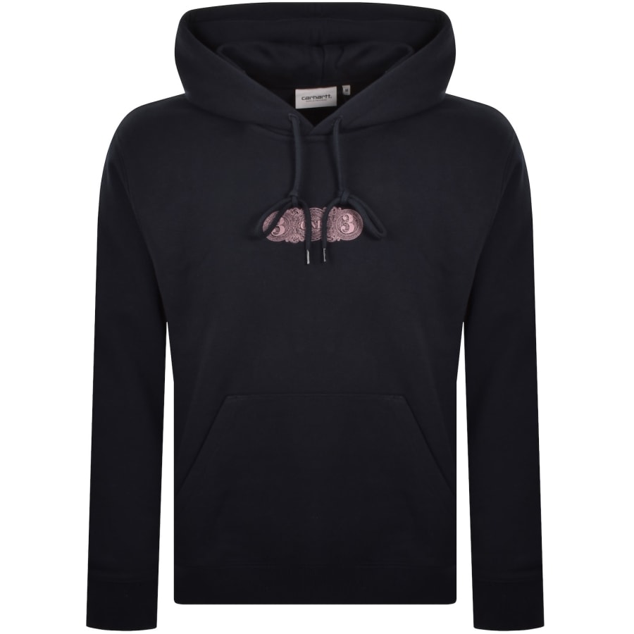 Image number 2 for Carhartt WIP 3 One 3 Hoodie Deep Night Blue